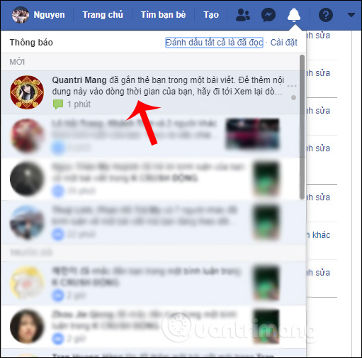 Quản lý tag đã có trên Facebook